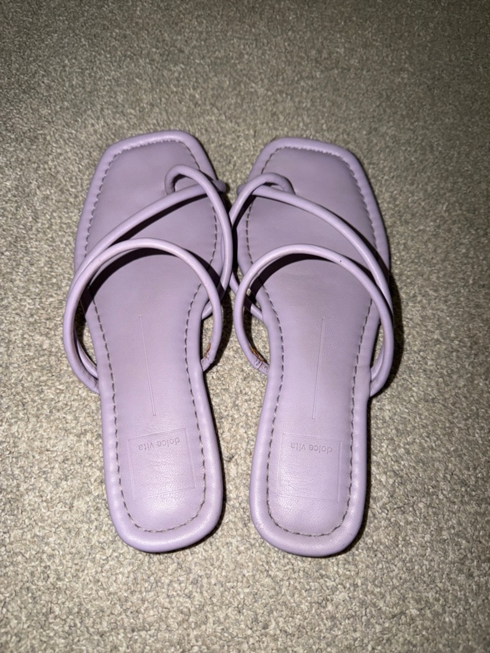 Dolce Vita Lavender Strappy Square-Toe Sandals